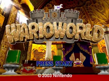Wario World screen shot title